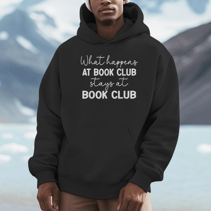 Booklover What Happens At Book Club Stays At Book Club Unisex Hoodie
