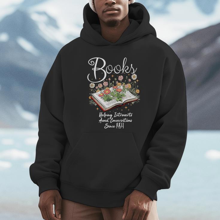 Books That Help Introverts Since 1454 Conversations Unisex Hoodie Books That Help Introverts Since 1454 Conversations Unisex Hoodie