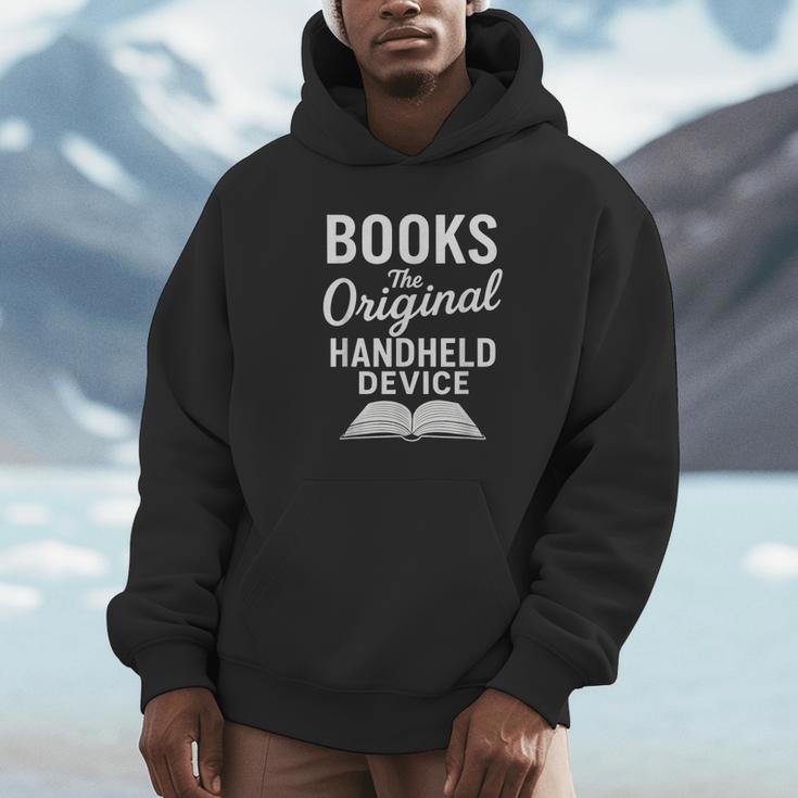 Books The Original Handheld Device – Reading Unisex Hoodie Books The Original Handheld Device – Reading Unisex Hoodie