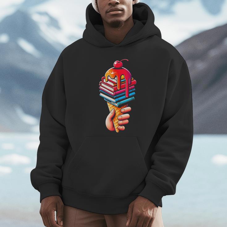 Books Reading Ice Cream Unisex Hoodie