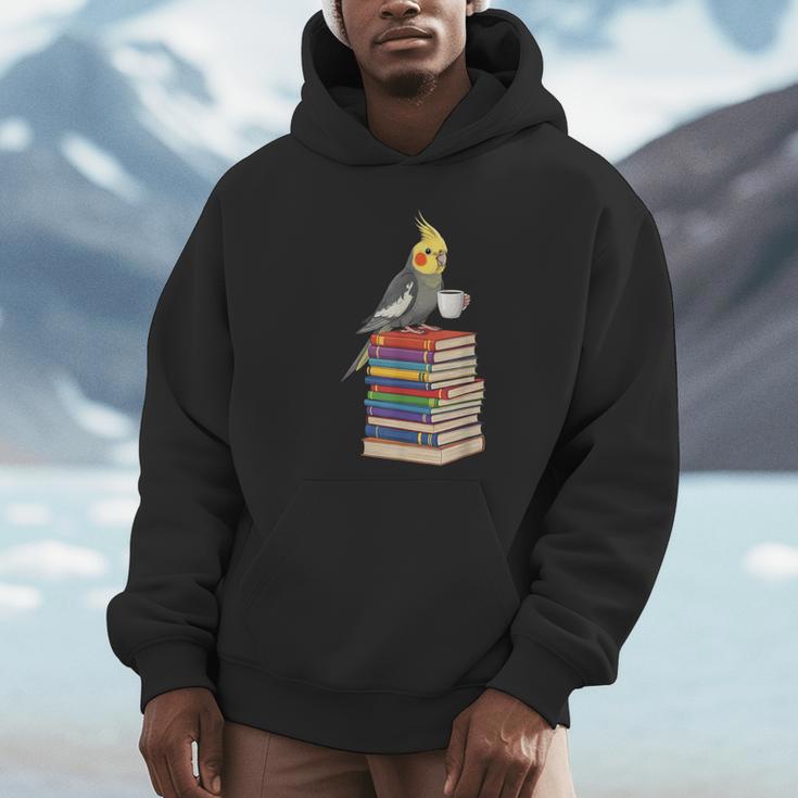 Bookworm Cockatiel Bird Reading Books Drinking Coffee Lover Unisex Hoodie Bookworm Cockatiel Bird Reading Books Drinking Coffee Lover Unisex Hoodie