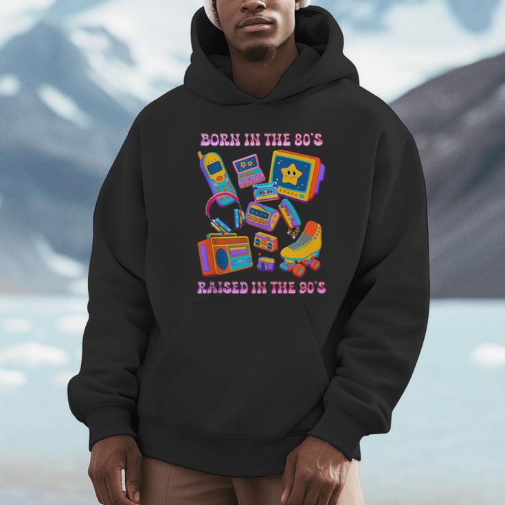 Born In The 80s Raised In The 90s Nostalgia Retro Memories Unisex Hoodie