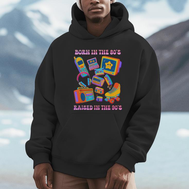 Born In The 80s Raised In The 90s Nostalgia Retro Memories Unisex Hoodie