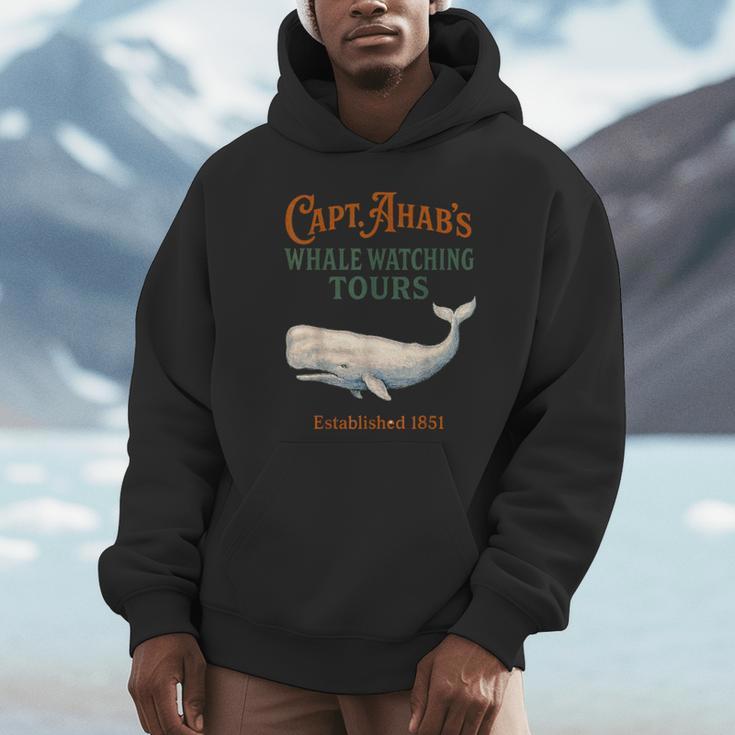 Captain Ahab’s Whale Watching Tours – Moby Book Parody Unisex Hoodie