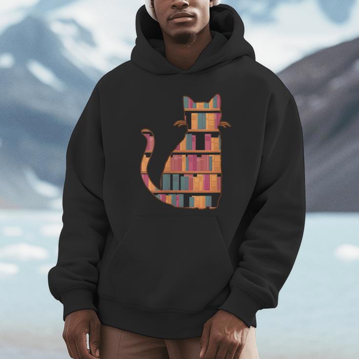 Cats Reading Books Librarian Library Readers Unisex Hoodie Cats Reading Books Librarian Library Readers Unisex Hoodie