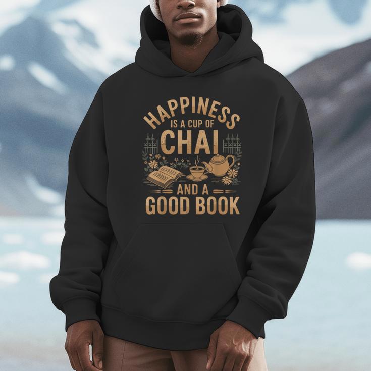Chai And A Good Book Lover Reading Chai Tea Chai Latte Unisex Hoodie