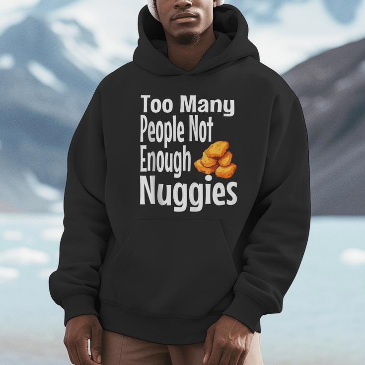 Chicken Nugget Saying Introvert Nuggie Foodie Food Unisex Hoodie