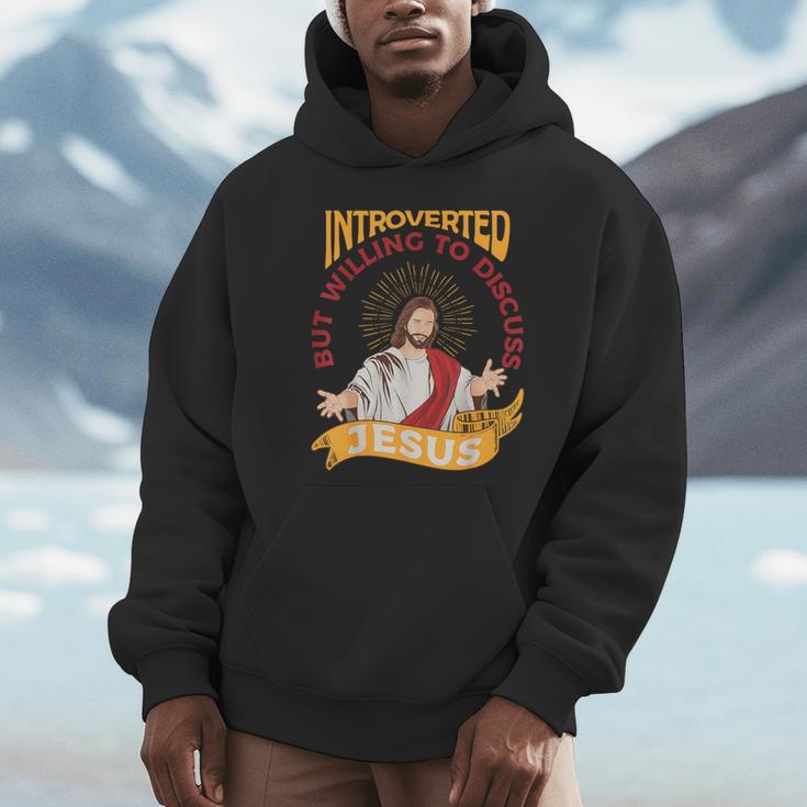 Christian Jesus Religious Sayings Catholic Introvert Unisex Hoodie