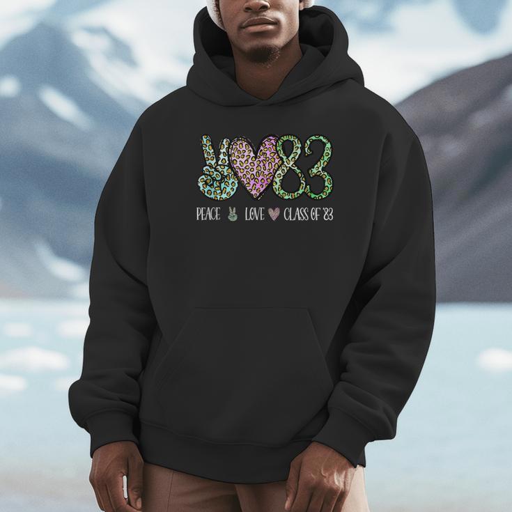 Class Of 1983 Shirt Leopard Senior Graduation Class Reunion Unisex Hoodie