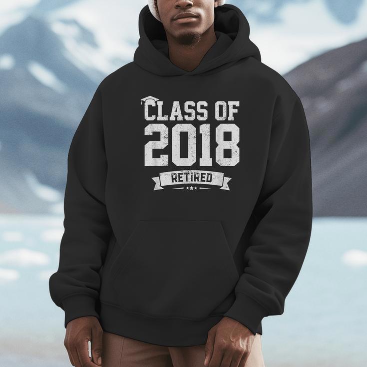 Class Of 2018 Retired Graduation TShirt Fun Retirement Shirt Unisex Hoodie