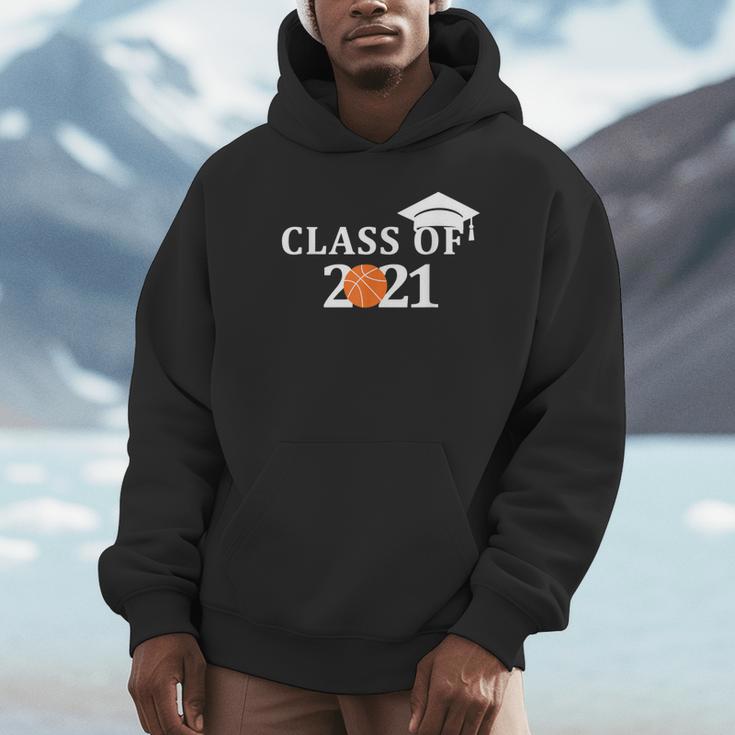 Class Of 2021 Graduation Him Her Basketball Pullover Unisex Hoodie