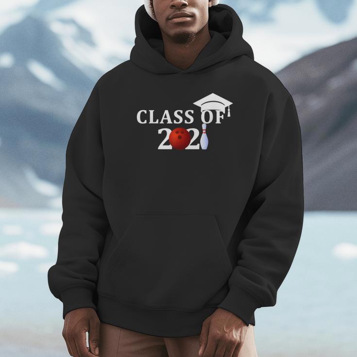 Class Of 2021 Graduation For Him Her Bowling Unisex Hoodie