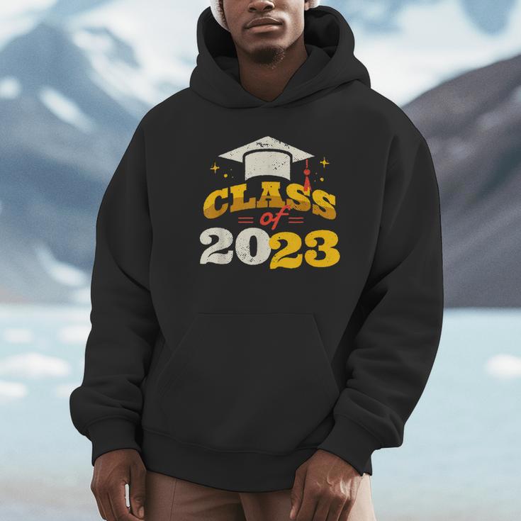 Class Of 2023 School Graduation Vintage Retro Class Of 2023 Unisex Hoodie