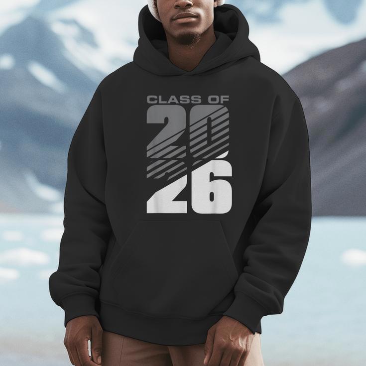Class Of 2026 High School Senior Graduation Grey Sport Style Unisex Hoodie