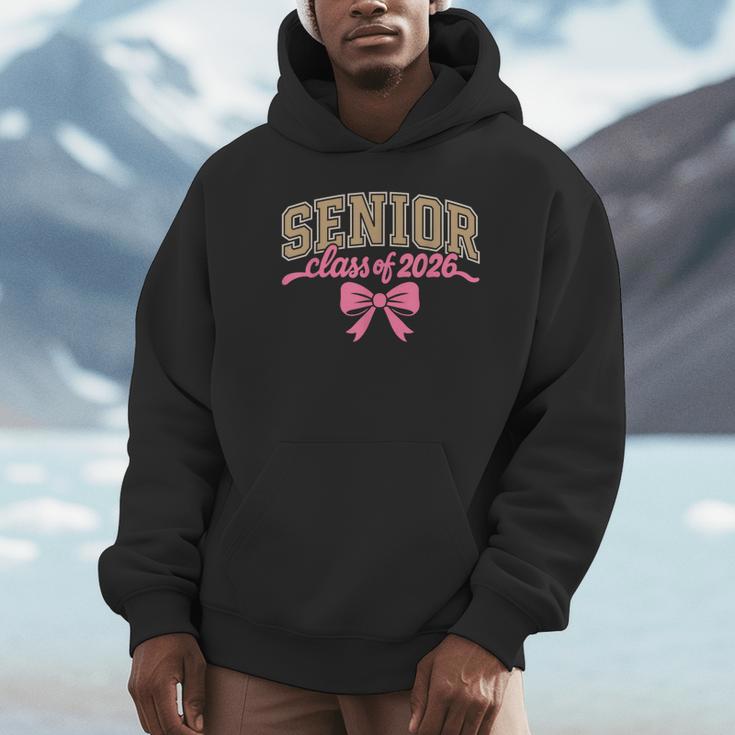Class Of 2026 Pink Coquette Bow Senior Graduation Unisex Hoodie