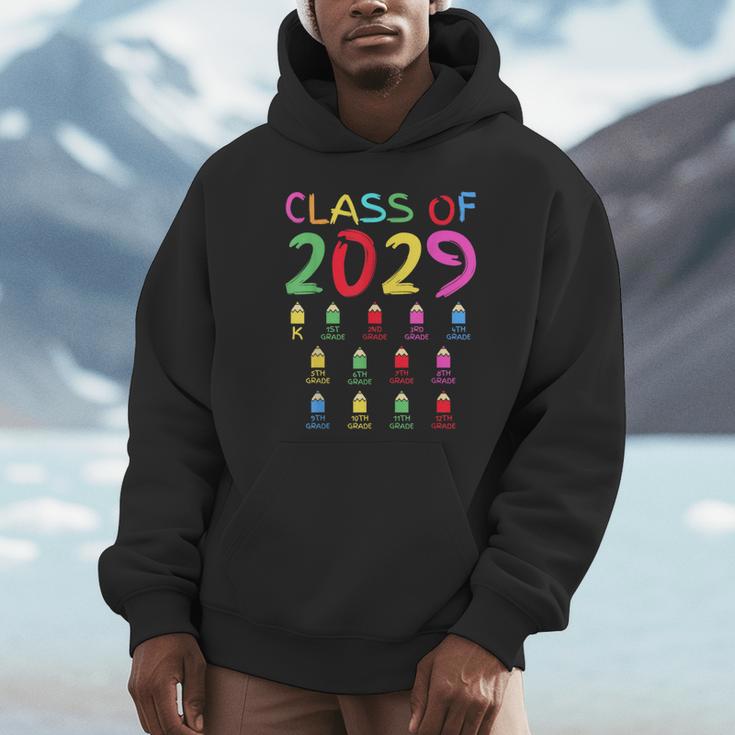 Class Of 2029 Senior Class 2029 Idea Graduation Grow With Me Unisex Hoodie