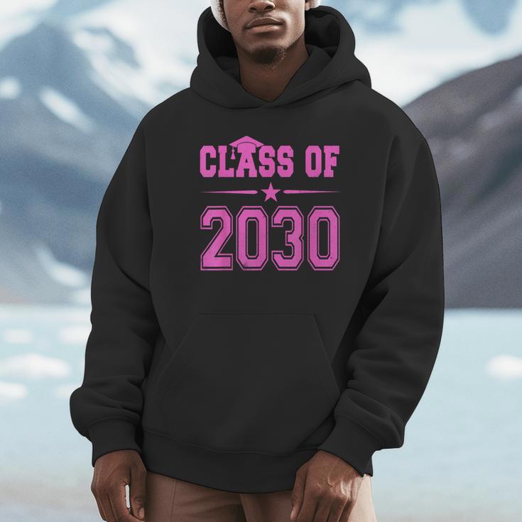 Class Of 2030 Pink Girls Shirt Graduation Unisex Hoodie