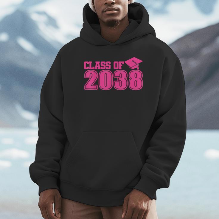 Class Of 2038 Pink Girls Growing Up School Memory Graduation Unisex Hoodie Class Of 2038 Pink Girls Growing Up School Memory Graduation Unisex Hoodie