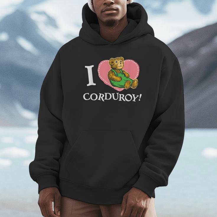 Corduroy I Heart Corduroy Teddy Bear Retro Children's Book Unisex Hoodie