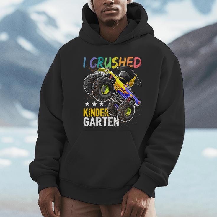 I Crushed Kindergarten Monster Truck Graduation Boys Small Unisex Hoodie