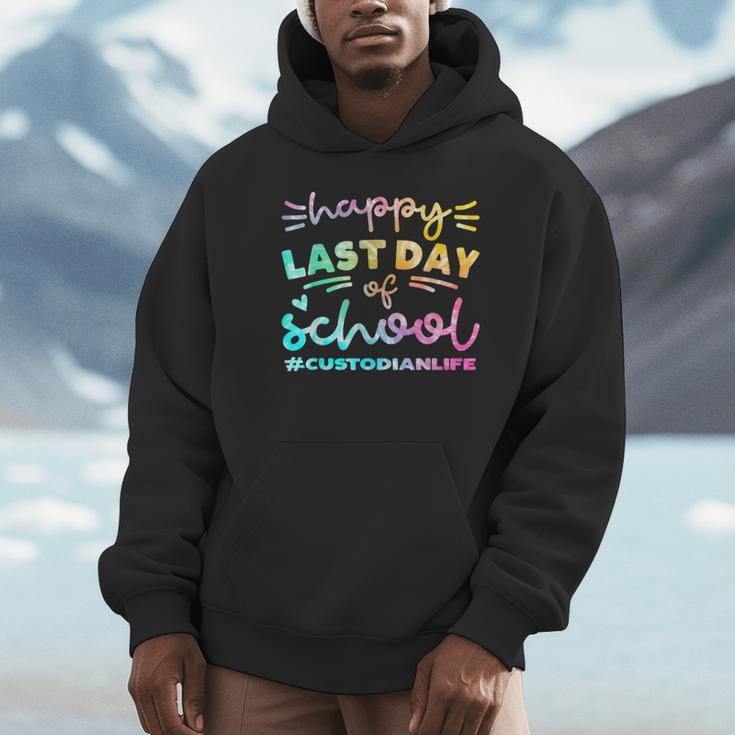 Custodian Life Graduation Day Last Day Of School Tie Dye Unisex Hoodie