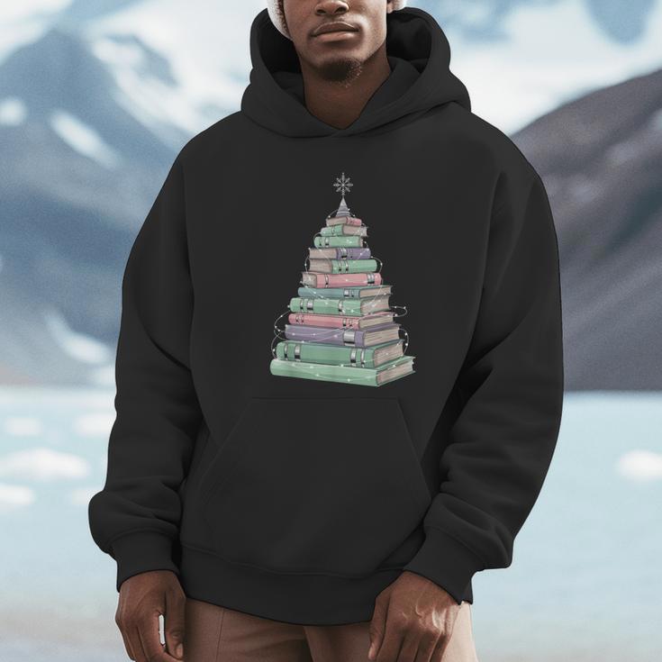 Cute Bookmas Christmas Book Tree Book Lover Teacher Unisex Hoodie Cute Bookmas Christmas Book Tree Book Lover Teacher Unisex Hoodie