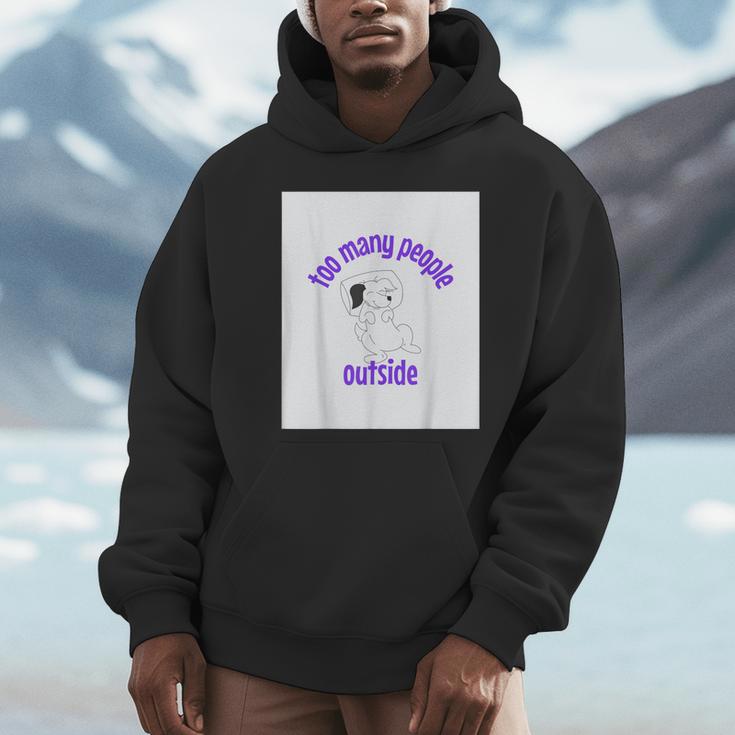 Cute Puppy With a Quote For Introverts Unisex Hoodie