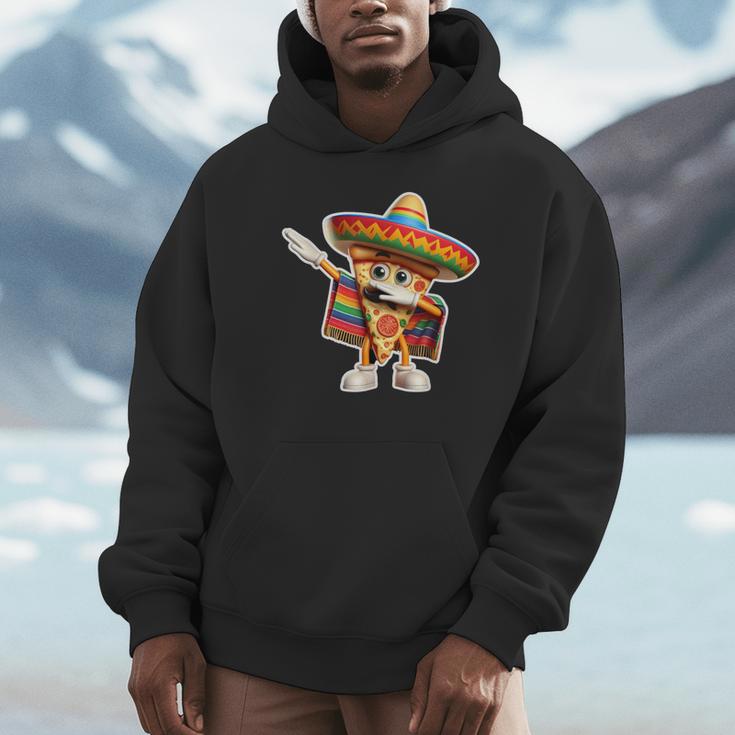 Dabbing Mexican Pizza Dance Food Lover Graduation Unisex Hoodie