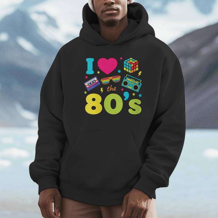 Dad I Love The 80's Retro 80s Nostalgia For Dad Unisex Hoodie
