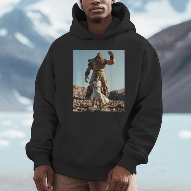 David And Goliath Bible Book Of Samuel King David Unisex Hoodie David And Goliath Bible Book Of Samuel King David Unisex Hoodie