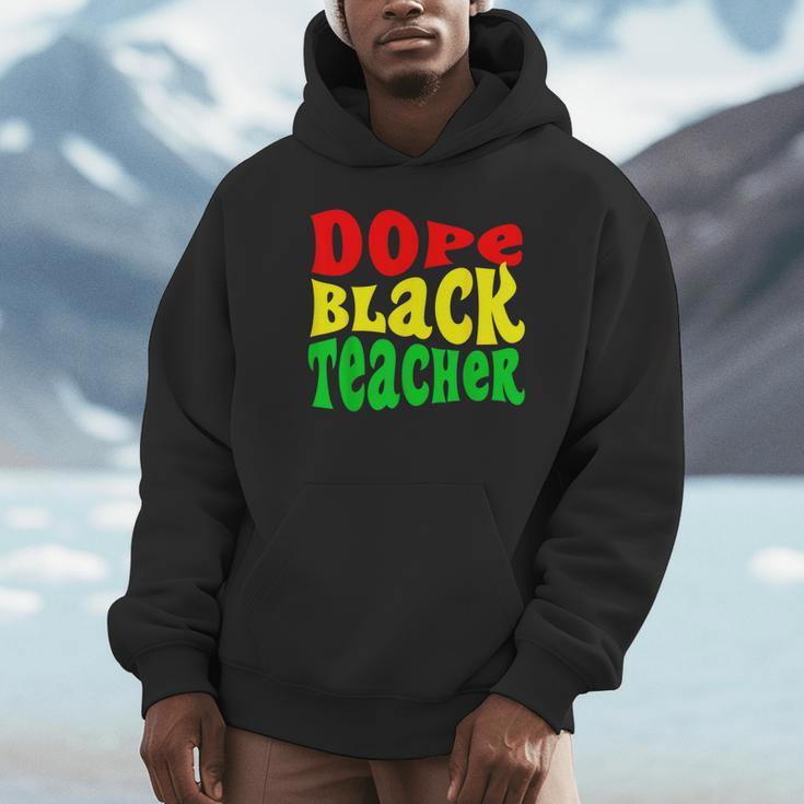 Dope Teacher African American Graduation History Month Unisex Hoodie