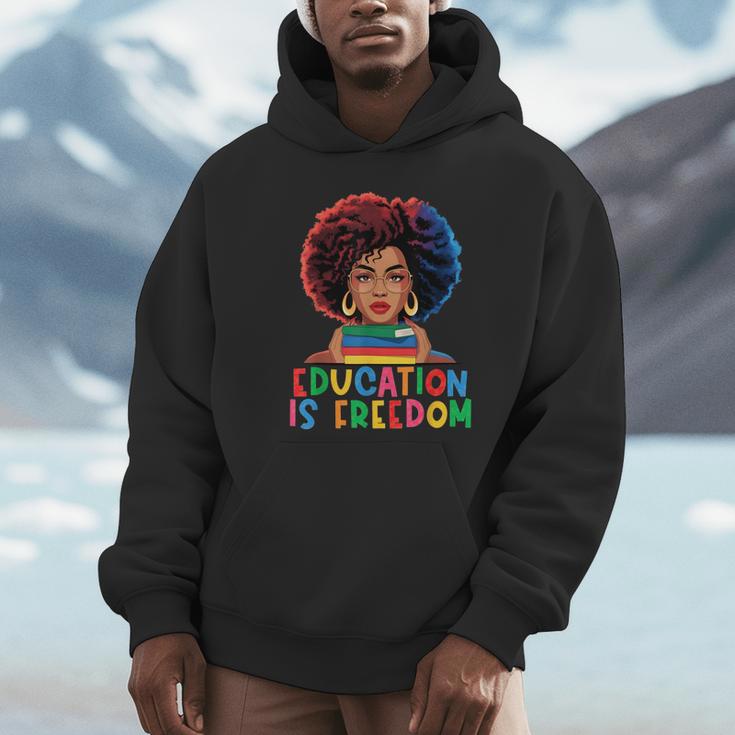 Education Is Freedom History Girl Women Book Lover Unisex Hoodie Education Is Freedom History Girl Women Book Lover Unisex Hoodie