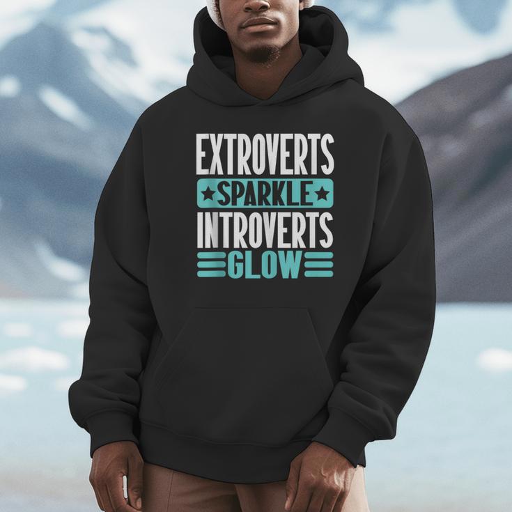 Extroverts Sparkle Introverts Glow Introvert Unisex Hoodie