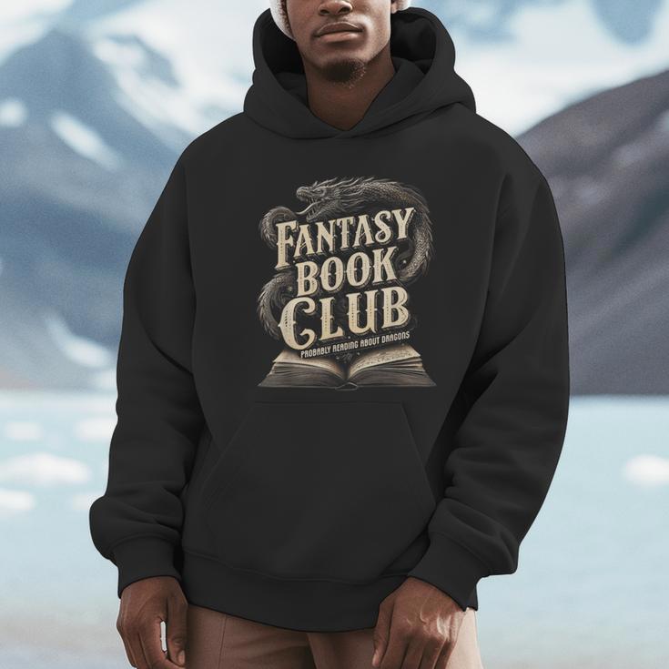 Fantasy Book Club Dragons For Women Men Or Kids Reading Unisex Hoodie Fantasy Book Club Dragons For Women Men Or Kids Reading Unisex Hoodie
