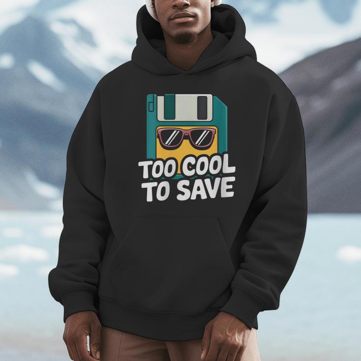 Floppy Disk Retro Tech Nostalgia Old School Computing Humor Unisex Hoodie