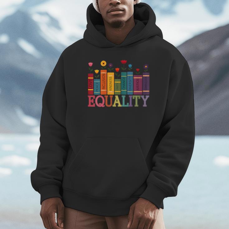 Floral Flower Book Equality Human Rights Women's Rights Unisex Hoodie