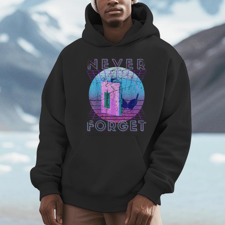 Never Forget Retro 80s 90s Nostalgia Unisex Hoodie