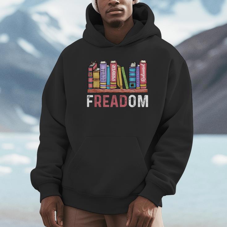 Freadom Anti Ban Books Freedom To Read Book Lover Reading Unisex Hoodie