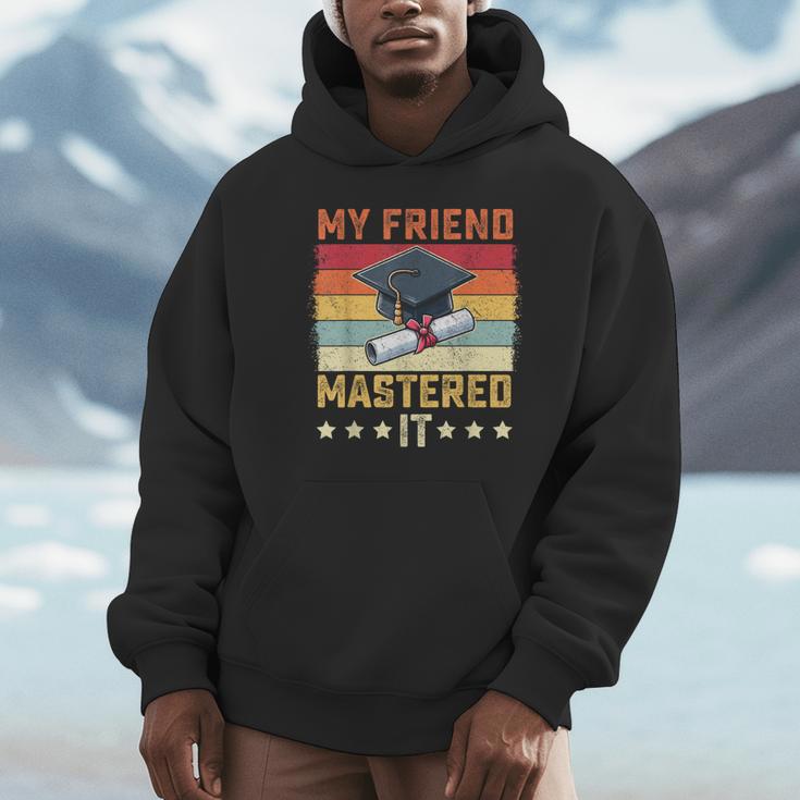 My Friend Mastered It Master's Degree Graduation Vintage Unisex Hoodie