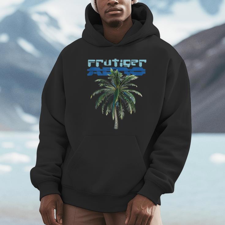 Frutiger Aero Palm Tree Y2k Aesthetic 2000s Trend Unisex Hoodie