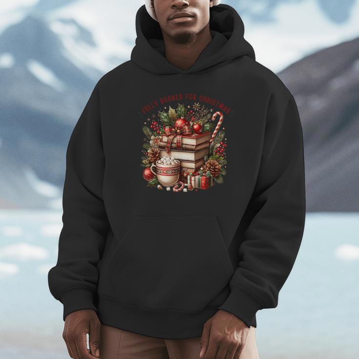 Fully Booked For Christmas Cozy Holiday Books Winter Reading Unisex Hoodie