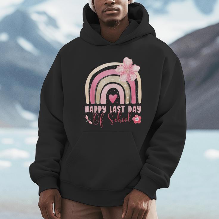 Fun Happy Last Day Of School Girl Student Graduation Rainbow Unisex Hoodie