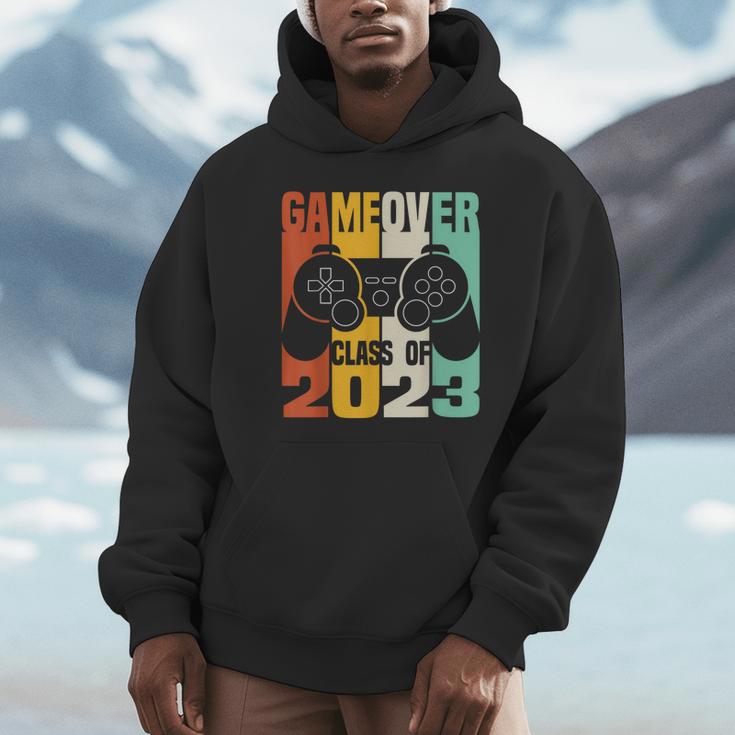 GAME OVER Class Of 2023 Video Games Vintage Graduation Gamer Unisex Hoodie