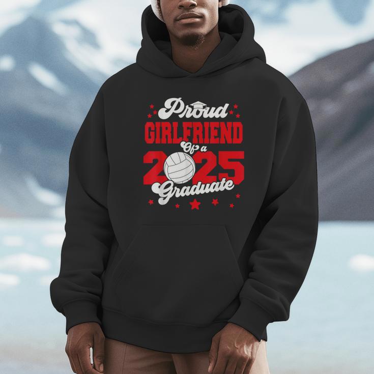 Girlfriend Of a 2025 Graduate Prom Graduation 25 VolleyBall Unisex Hoodie