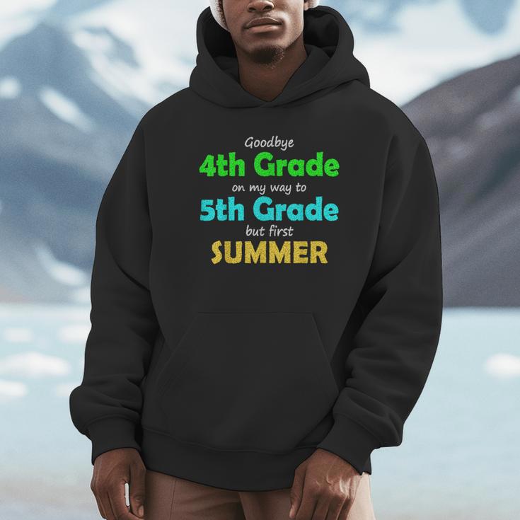 Goodbye 4th Grade On My Way To 5th Grade 2022 Graduation Unisex Hoodie