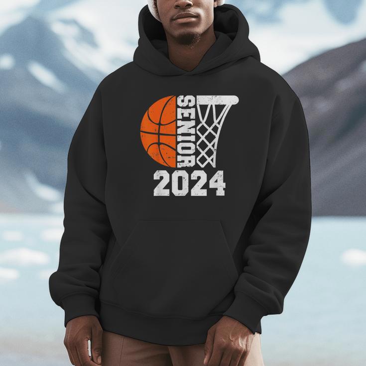 Graduate Senior Class Of 2024 Basketball Player Graduation Unisex Hoodie