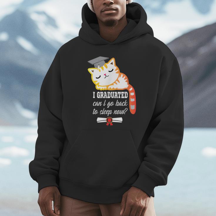 I Graduated Can I Go Back To Sleep Now Graduation Unisex Hoodie