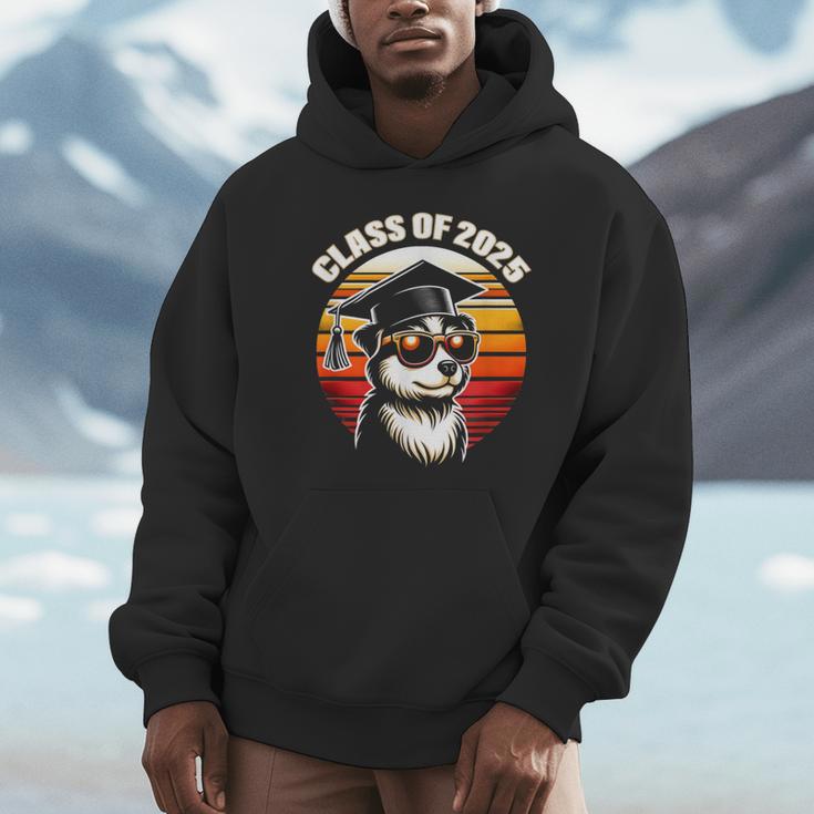 Graduation Day 2025 Graduate Class School Degree College Dog Unisex Hoodie