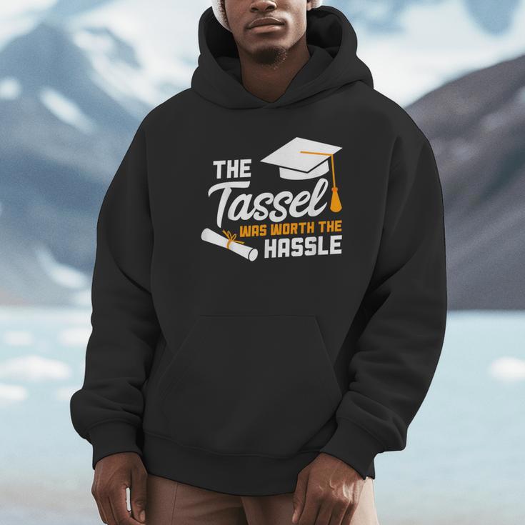 GraduationShirt Tassel Was Worth The Hassle Tee Unisex Hoodie