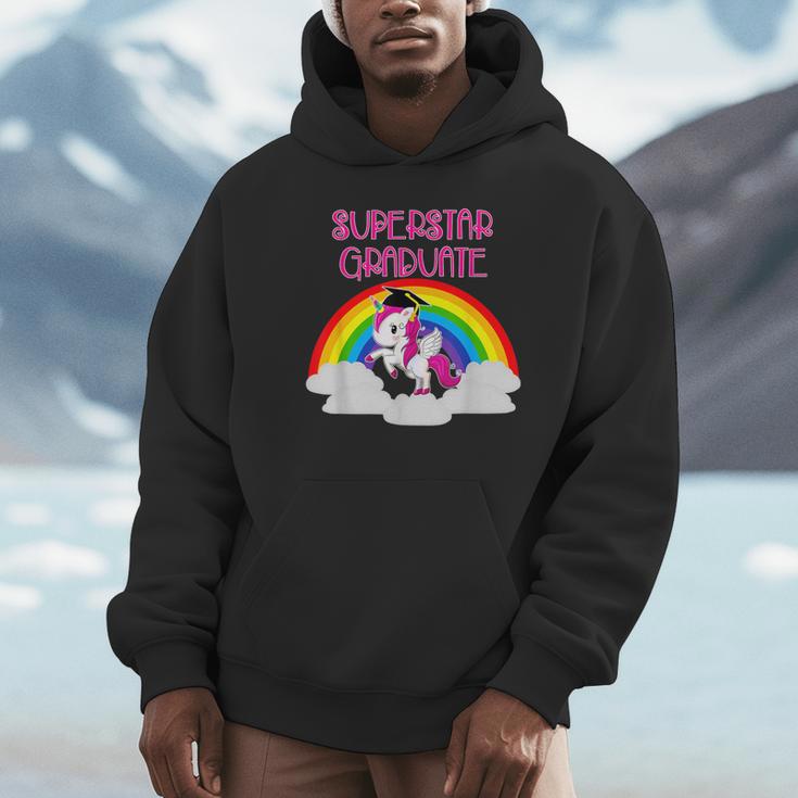 Graduation Unicorn Superstar Magical Colorful Rainbow Tshirt Unisex Hoodie